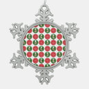 Search for red and green christmas tree decorations Snowflakes