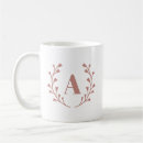 Search for monogram wreath mugs Pink