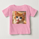 Search for ginger cat tshirts Kitten