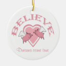 Search for pink pig christmas tree decorations Pigs