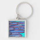 Search for wave pattern key rings Blue
