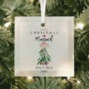 Search for mistletoe christmas tree decorations Married