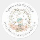 Search for boys vintage baby shower stickers Thank you