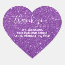 Search for purple glitter heart stickers Thank you