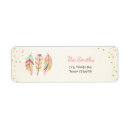 Search for boho feather return address labels Tribal