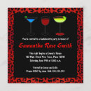 Search for animal print hens party invitations Red