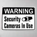 Search for security camera posters Warning