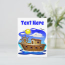 Search for cartoon boat postcards Fishing