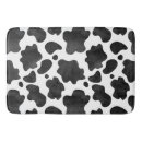 Search for black and white cow print bath mats Animal