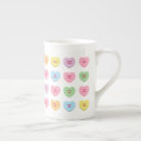 Search for conversation heart mugs Hearts
