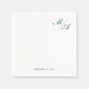 Search for emerald green wedding decor Initials