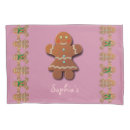 Search for gingerbread pillowcases Xmas
