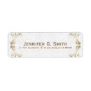 Search for gold damask return address labels White