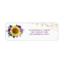 Search for purple rose return address labels Rustic