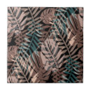 Search for tropical jungle leaves tiles Blue