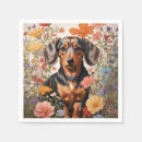 Search for dachshund napkins Floral