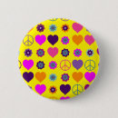 Search for 60s hippie peace sign badges Flowers