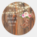 Search for western wedding stickers Watercolor