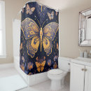 Search for gold butterfly shower curtains Purple