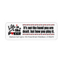 Search for poker return address labels Gambling