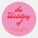 Search for retro wedding stickers Modern