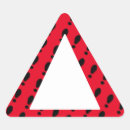 Search for red warning stickers Alert