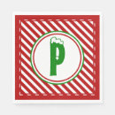 Search for monogram christmas napkins Traditional