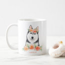 Search for husky face mugs Watercolor