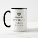 Search for courage mugs Simple