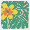 Search for retro floral design stickers Flowers