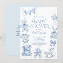 Search for co ed baby boy shower invitations Toile de jouy