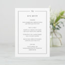 Search for guests name wedding menus Bride