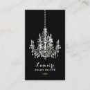 Search for chandelier business cards Silver