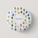 Search for wild animals badges Cute