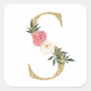 Search for monogram letter s stickers Botanical