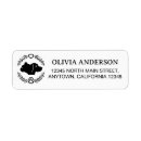 Search for animal paw print return address labels Modern