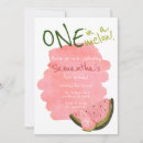 Search for one in a melon birthday invitations Simple