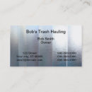 Search for trash removal business cards Garbage
