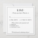 Search for accommodation wedding rsvp cards Black and white