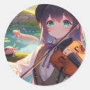 Search for violin girl stickers Music