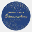 Search for elegant royal blue stickers Quinceanera