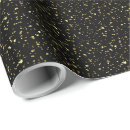 Search for paint splatter wrapping paper Black
