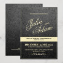 Search for black leather invitations Modern
