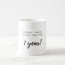 Search for 1 year anniversary mugs 1st