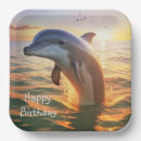 Search for dolphins paper plates Birthday