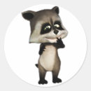 Search for cartoon raccoons stickers Cute