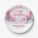 Search for pink snowflake plates Mother to be
