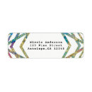 Search for geometric return address labels Teal