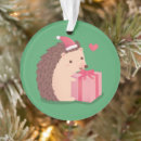 Search for hedgehog christmas tree decorations Whimsical