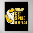 Search for volleyball spike posters Set